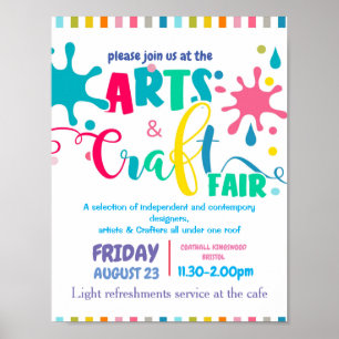Poster Art and craft fair theme event