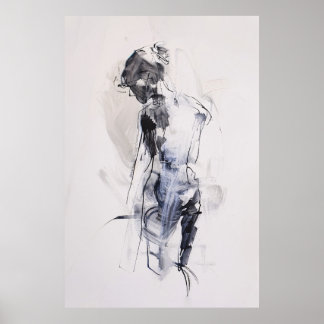 Poster Art artistique féminin Abstrait -