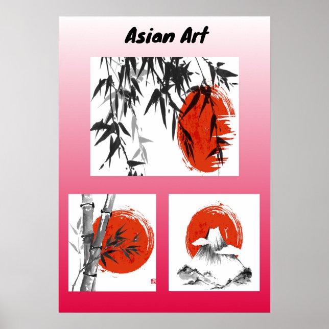 Poster Art asiatique (Devant)