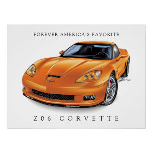 POSTER ART AUTO ZEE-O-SIX ÉLÉGANT