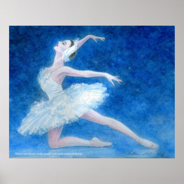 Poster Art Ballet de Swan Lake Imprimer (Devant)