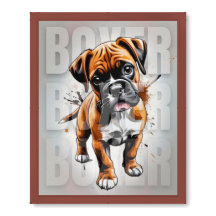 Poster Art : Boxer Puppy Loveable