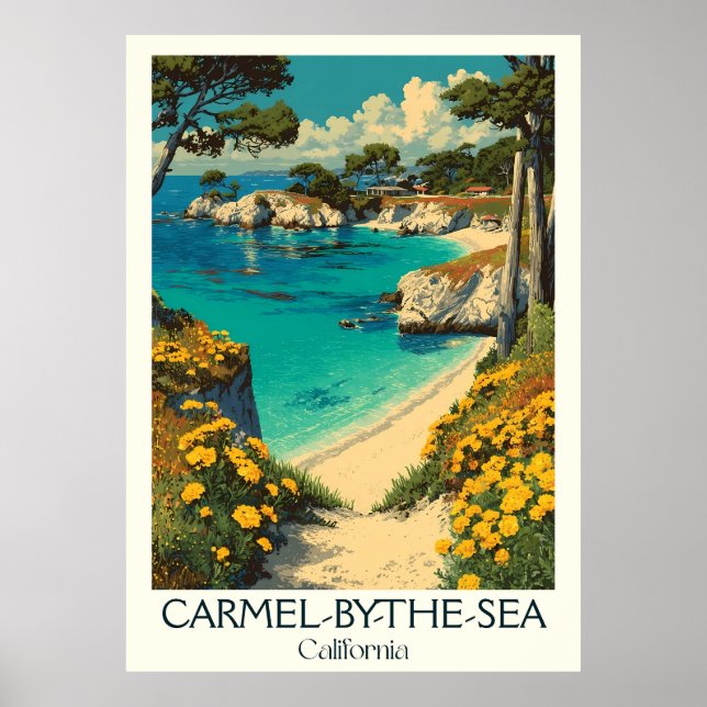 Poster Art Carmel-by-the-Sea California (Devant)