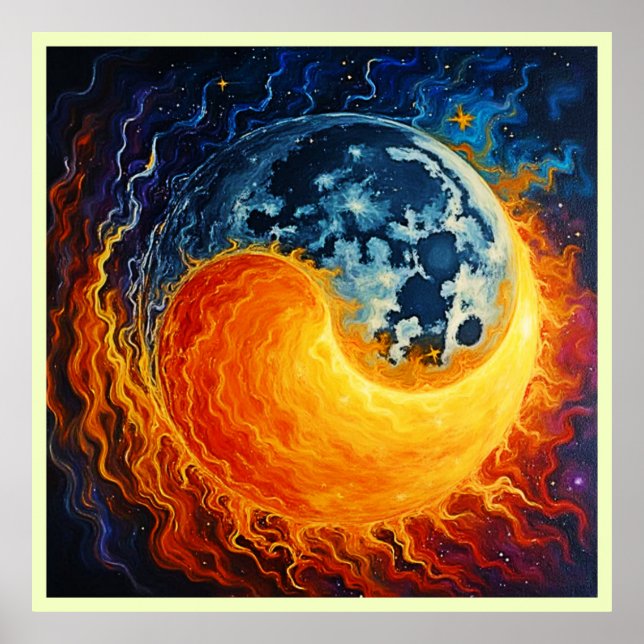 Poster Art Celestial Yin Yang (Devant)