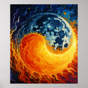 Poster Art Celestial Yin Yang