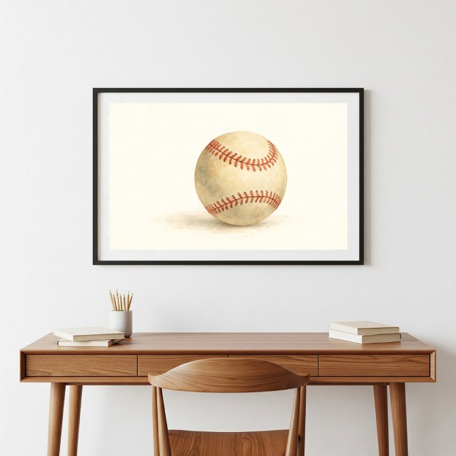 Poster Art classique du baseball (Créateur téléchargé)