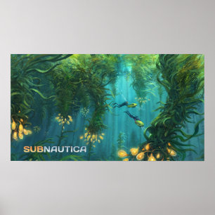Poster Art Concept Forêt Subnautica Kelp