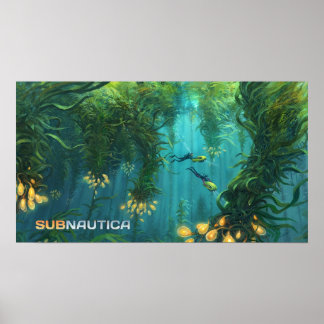 Poster Art Concept Forêt Subnautica Kelp