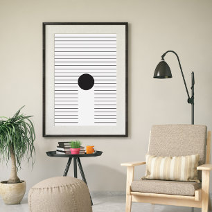 Poster Art Contemporain Abstrait Moderne Minimaliste
