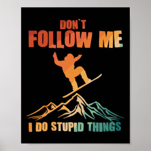 Poster Art cool Snowboard Pour Hommes Femmes Snowboard Sn