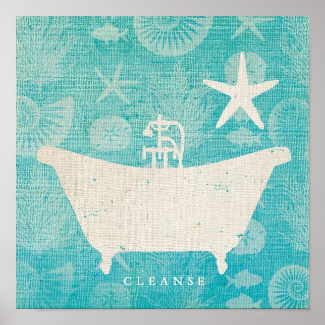 Poster Art côtier | Baignoire (Devant)