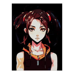 Poster Art créatif d'anime pour murs   Filles 23