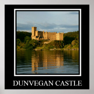 Poster Art d'affiche de l'Ecosse de château de Dunvegan