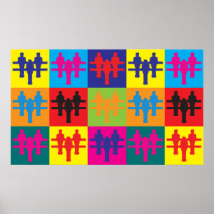 Poster Art de bruit de Foosball