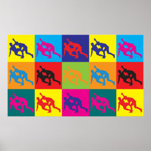 Poster Art de bruit de lutte