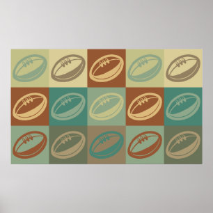 Poster Art de bruit de rugby