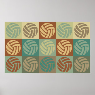 Poster Art de bruit de volleyball