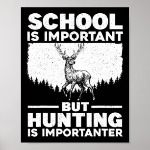 Poster Art de chasse amusant pour garçons hommes chasseur