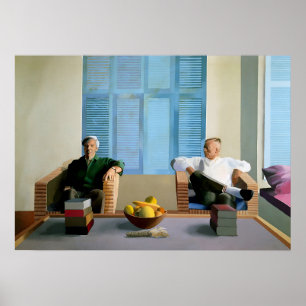 Poster art de David Hockney peinture