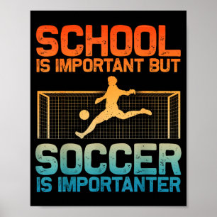 Poster Art de football drôle pour garçons filles hommes f