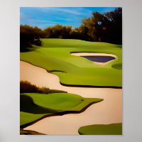 Art de golf pour la peinture de golfeur du golf