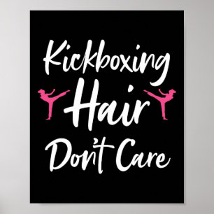 Poster Art de kickboxing drôle pour hommes femmes Conta K