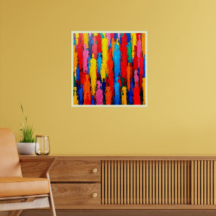 Poster Art de la connexion humaine variée colorée