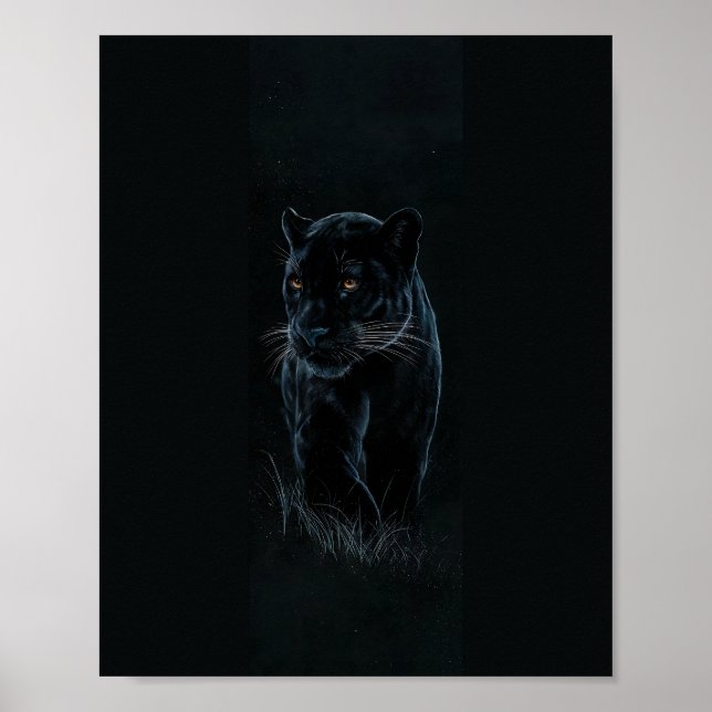 Poster Art de la faune de la Panthère noire (Devant)