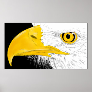 Poster Art de la ligne Eagle