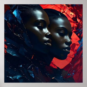 Poster Art de la mode africain