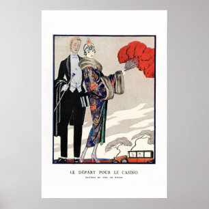 Poster Art de la mode vintage