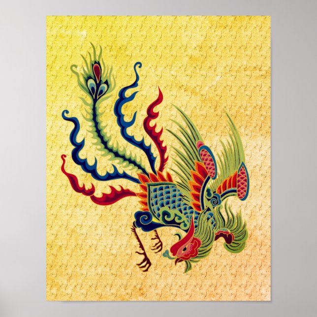 Poster Art de la reproduction du coq chinois (Devant)