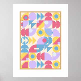 Poster art de l'affiche bauhaus classique murale