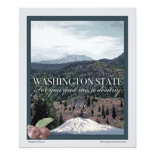 Poster Art de l'État de Washington (Devant)