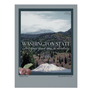 Poster Art de l'État de Washington