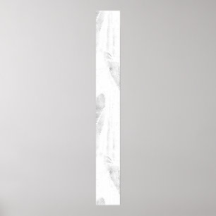Poster Art de ligne, Coquillage, Harpe