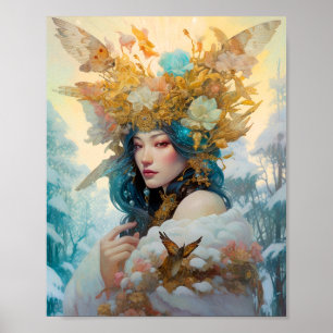 Poster Art de l'Imaginaire de la Reine des neiges