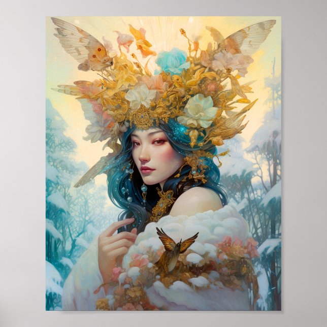 Poster Art de l'Imaginaire de la Reine des neiges (Devant)