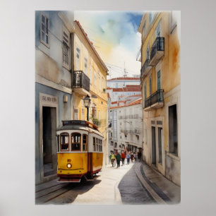 Poster Art de Lisbonne