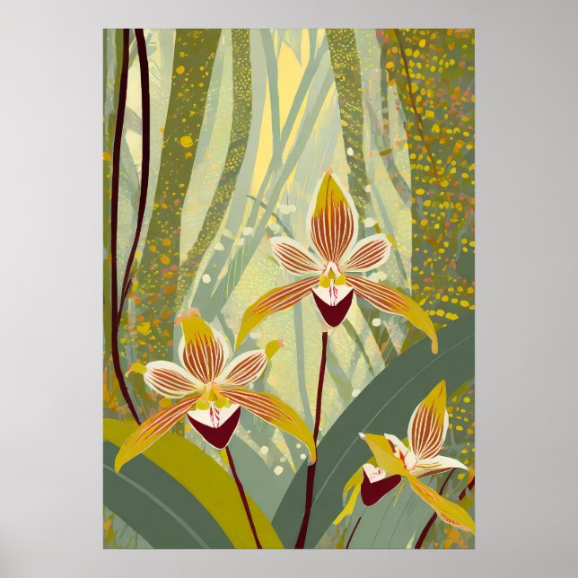 Poster Art de l'orchidée V14 (Devant)
