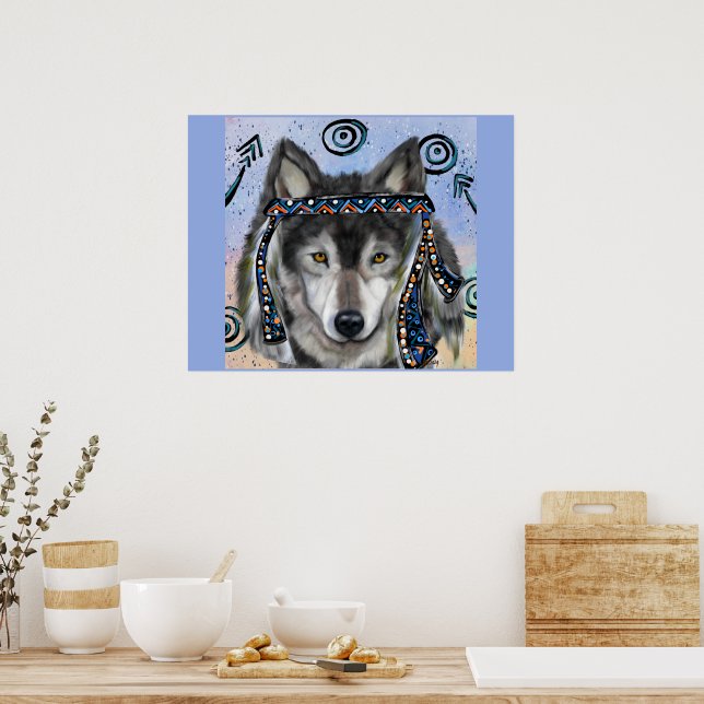 Poster Art de loup (Cuisine)