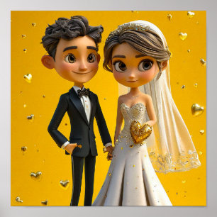 Poster Art de mariage