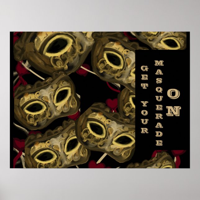 POSTER ART DE MASQUE  (Devant)