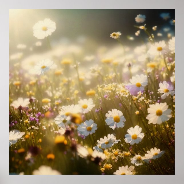Poster Art de mur de fleurs de printemps (Devant)