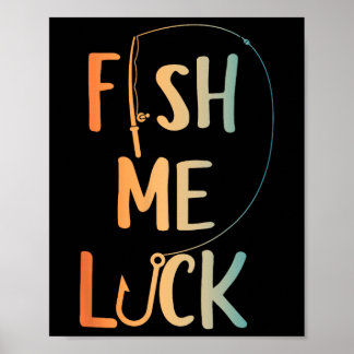Poster Art de pêche drôle pour hommes garçons enfants pêc