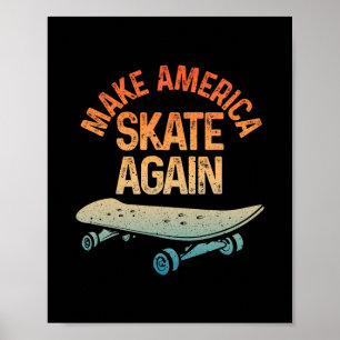 Poster Art de planche à roulettes cool pour hommes femmes