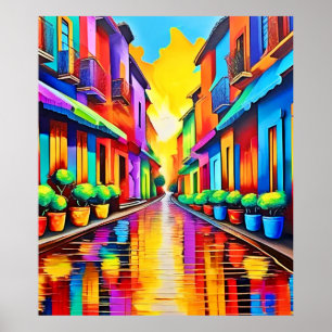 Poster Art de rue coloré