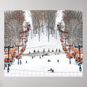 Poster Art de ski de mur de sports d'hiver