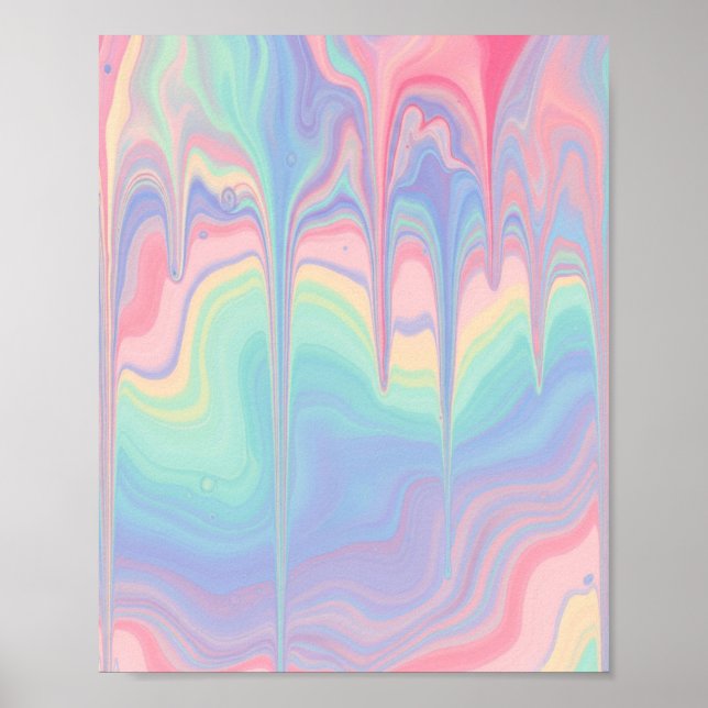 Poster Art de tourbillon pastel rêveur (Devant)