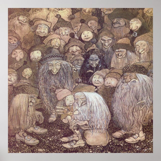 Poster Art de troll de John Bauer (Devant)